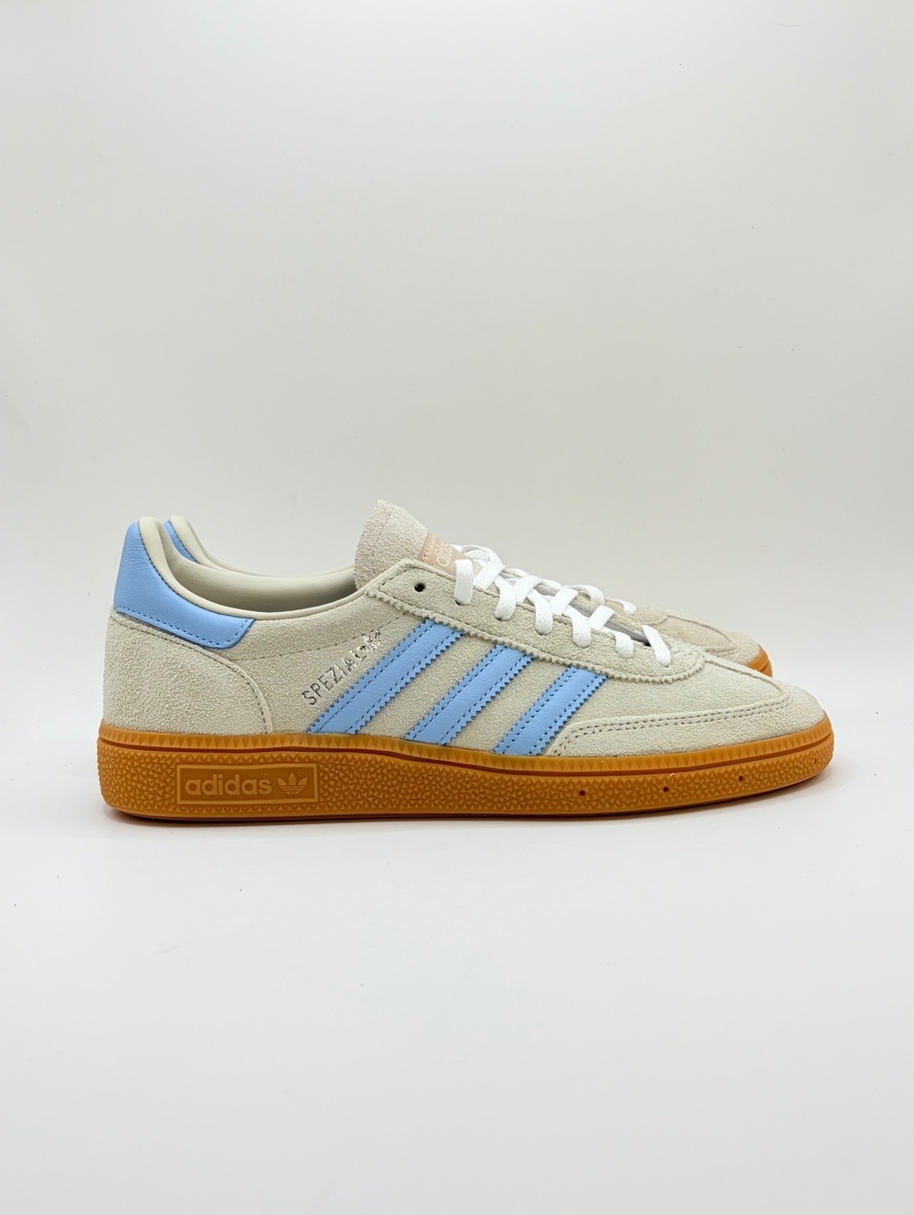 Adidas Handball Spezial W Sneakers Size 6.5 US Women's Light Blue and Beige Sued